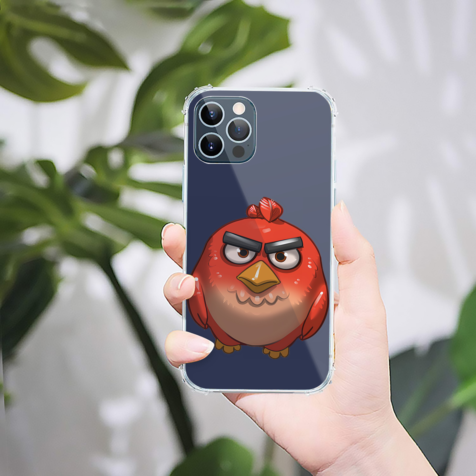 （画像用） Angry Birds アングリーバード 【iPhone 12シリーズ対応】透明スマホケース（クリアソフトケース）